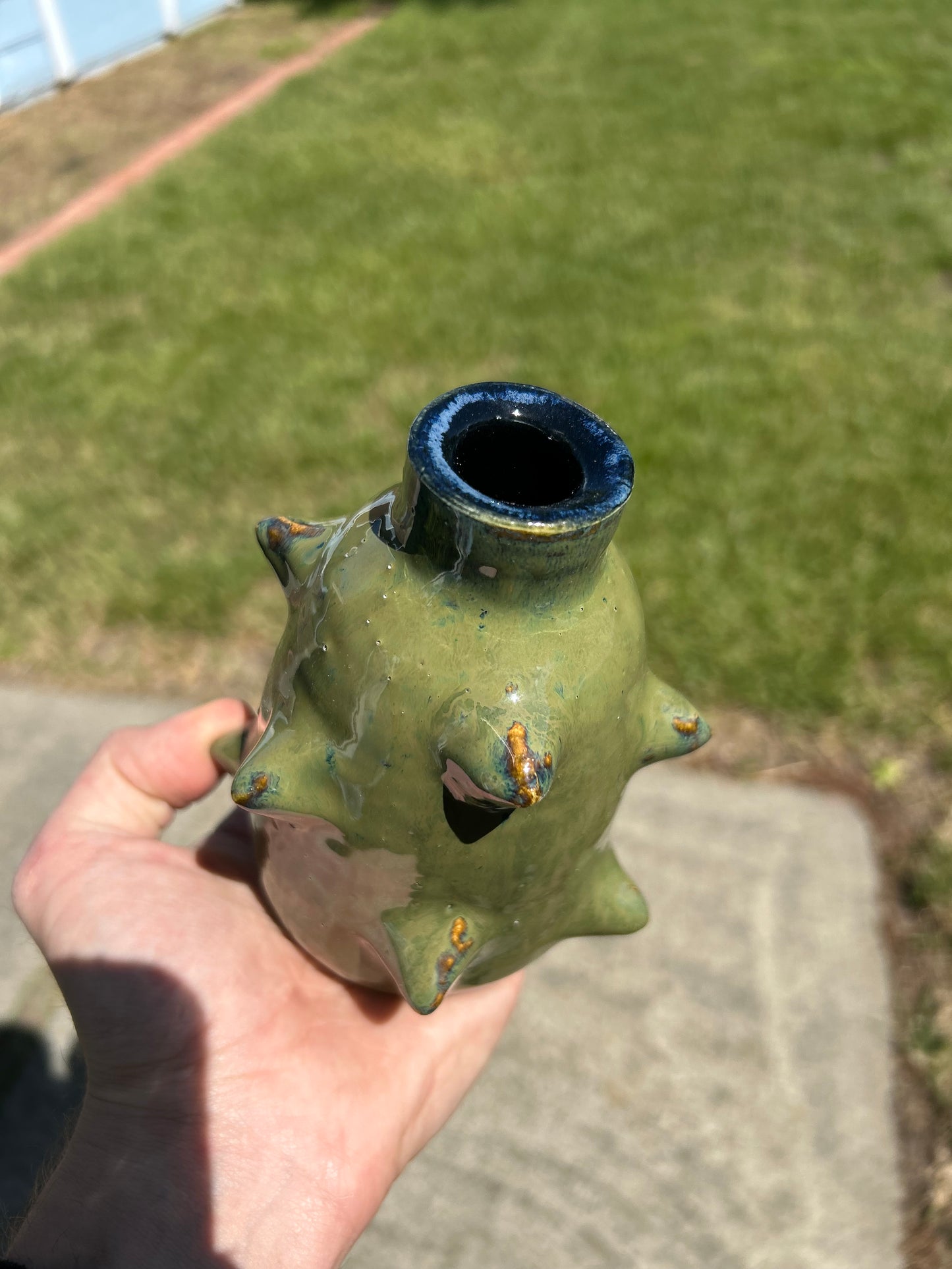 Spiky Green Bottle