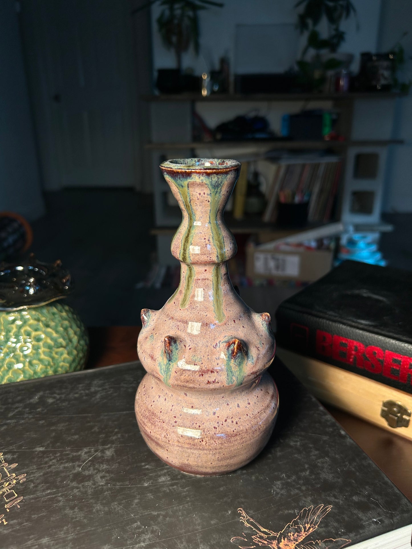 Purple Bottle Vase