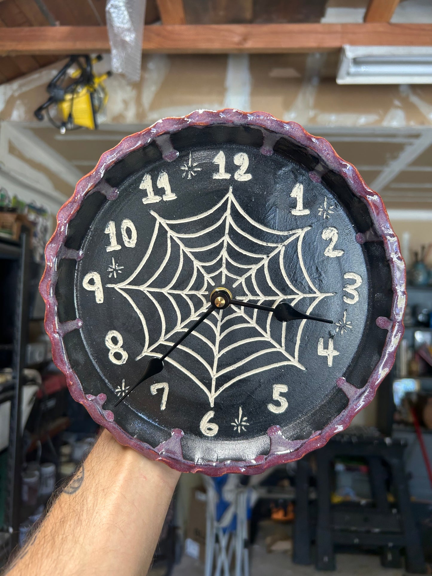 Spiderweb Clock