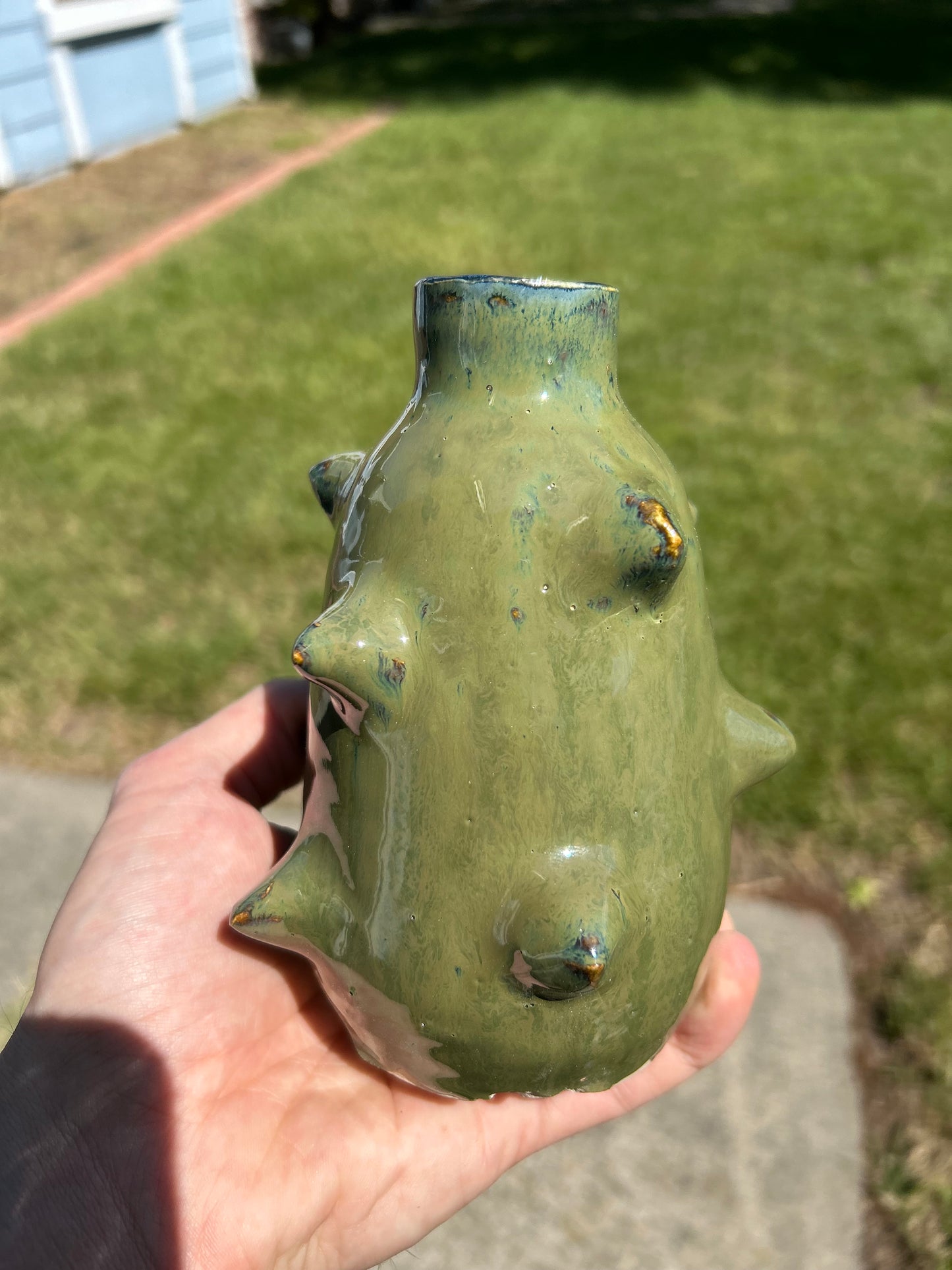Spiky Green Bottle