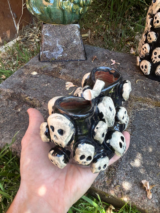 Double Spout Skull Piece