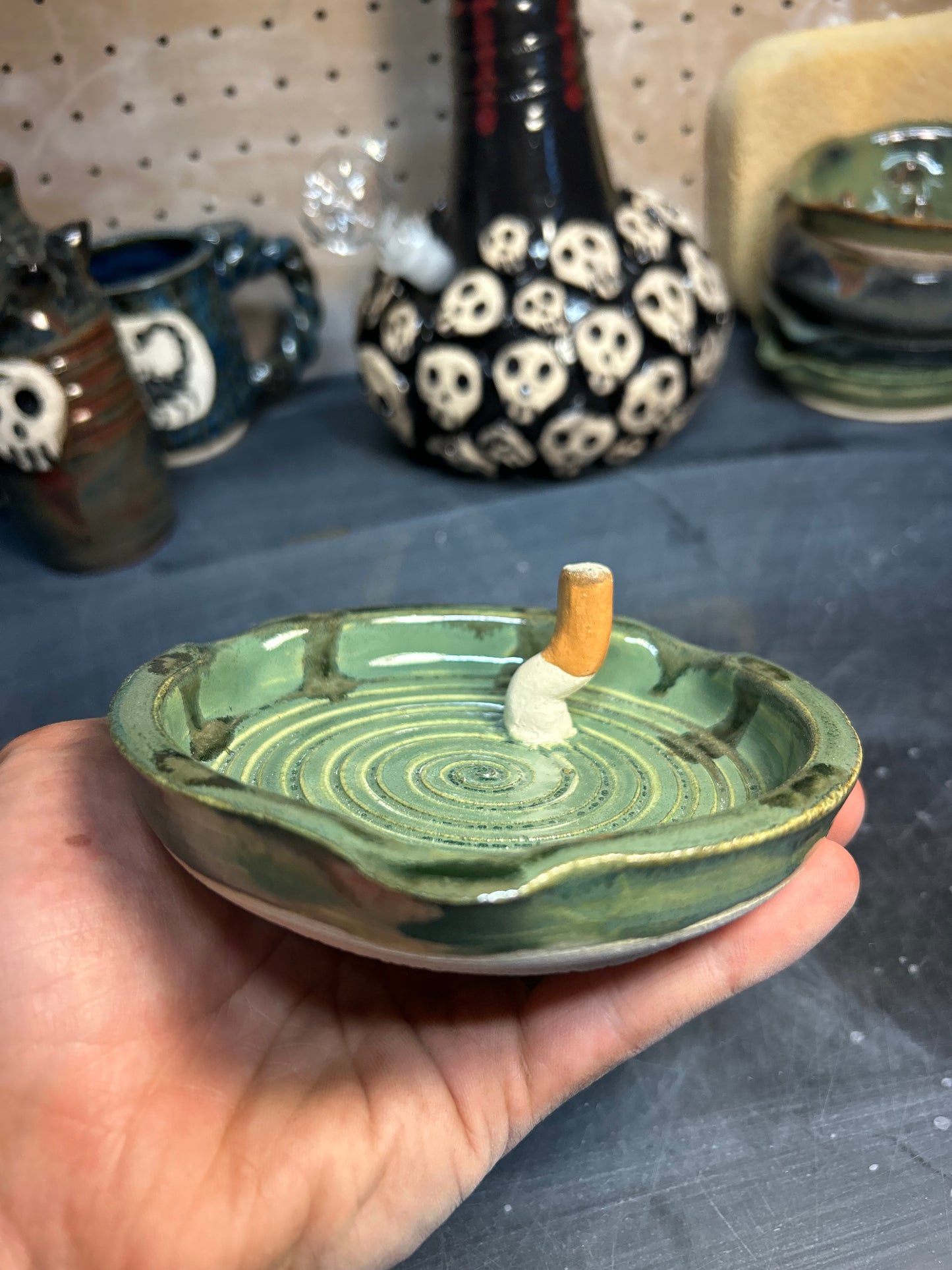 Green Cig Ashtray