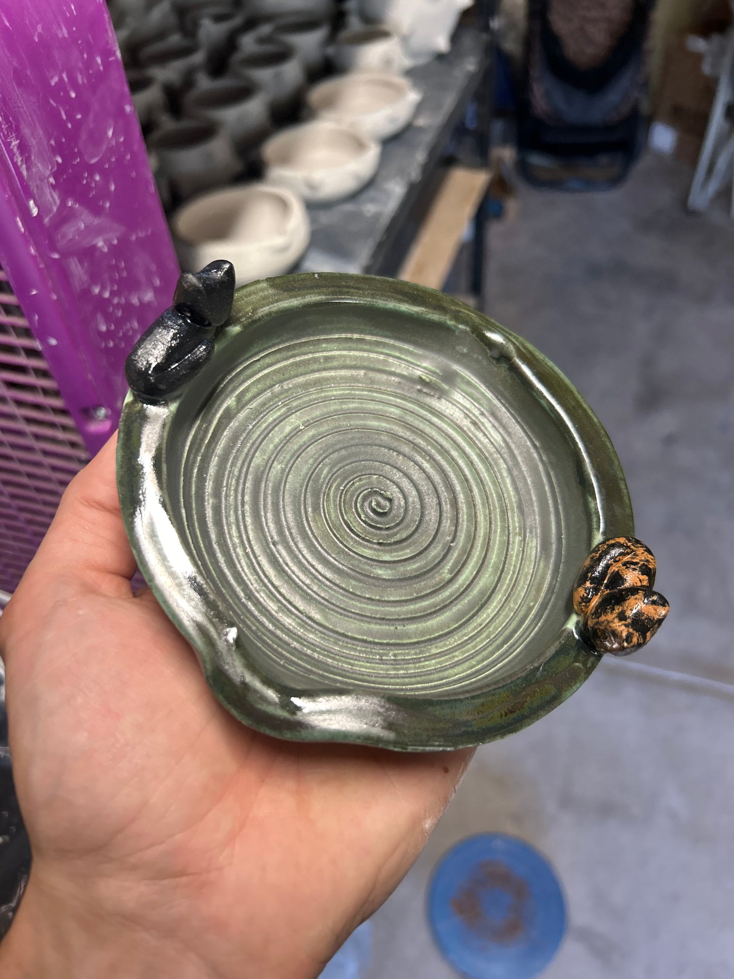 Double Cat Ashtray