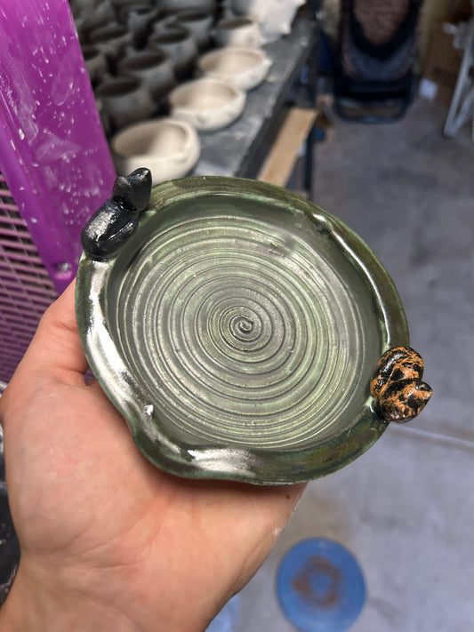 Double Cat Ashtray
