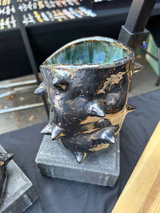 Warped Chrome Vase 2
