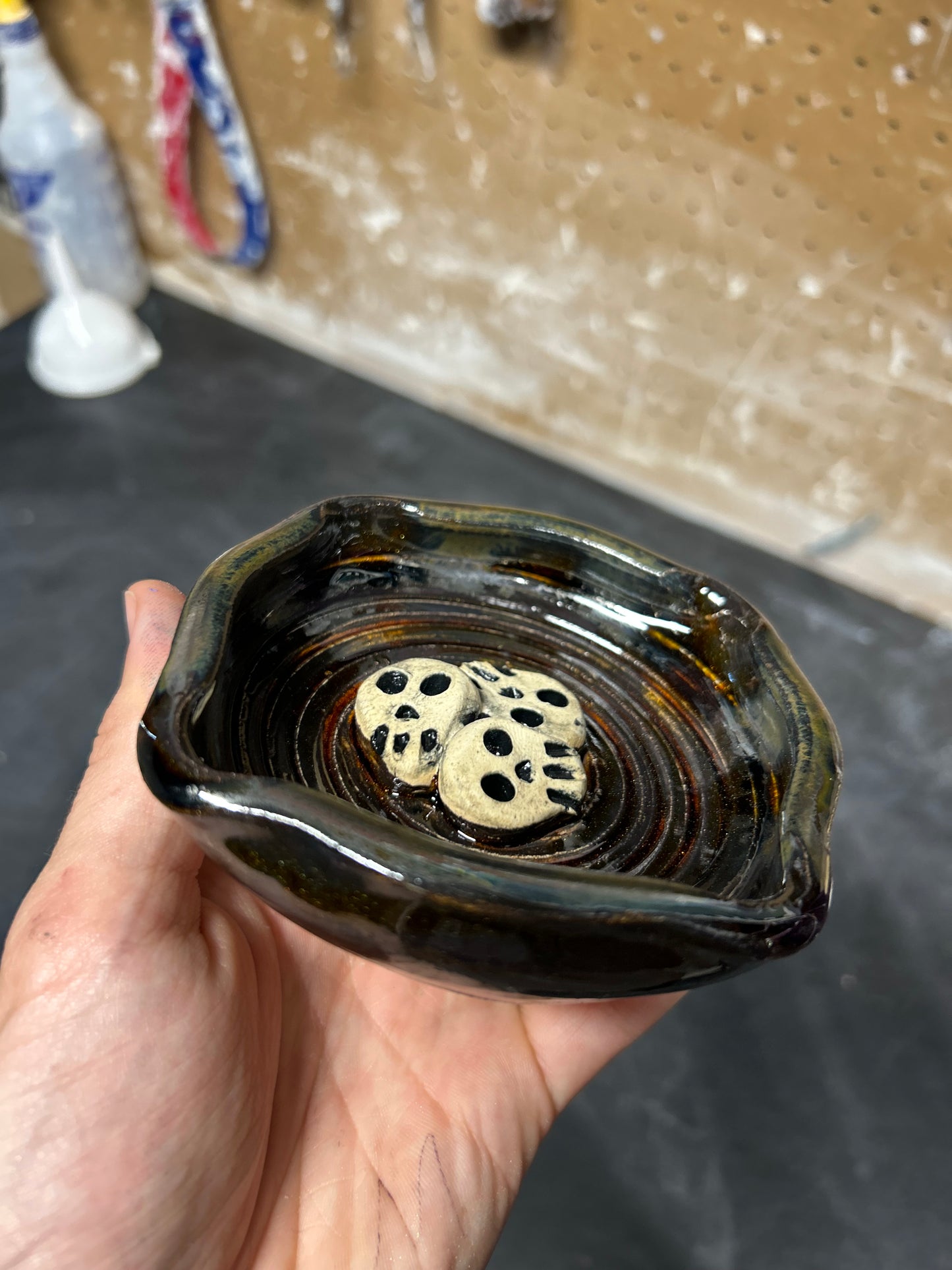 Midnight Skullstack Ashtray