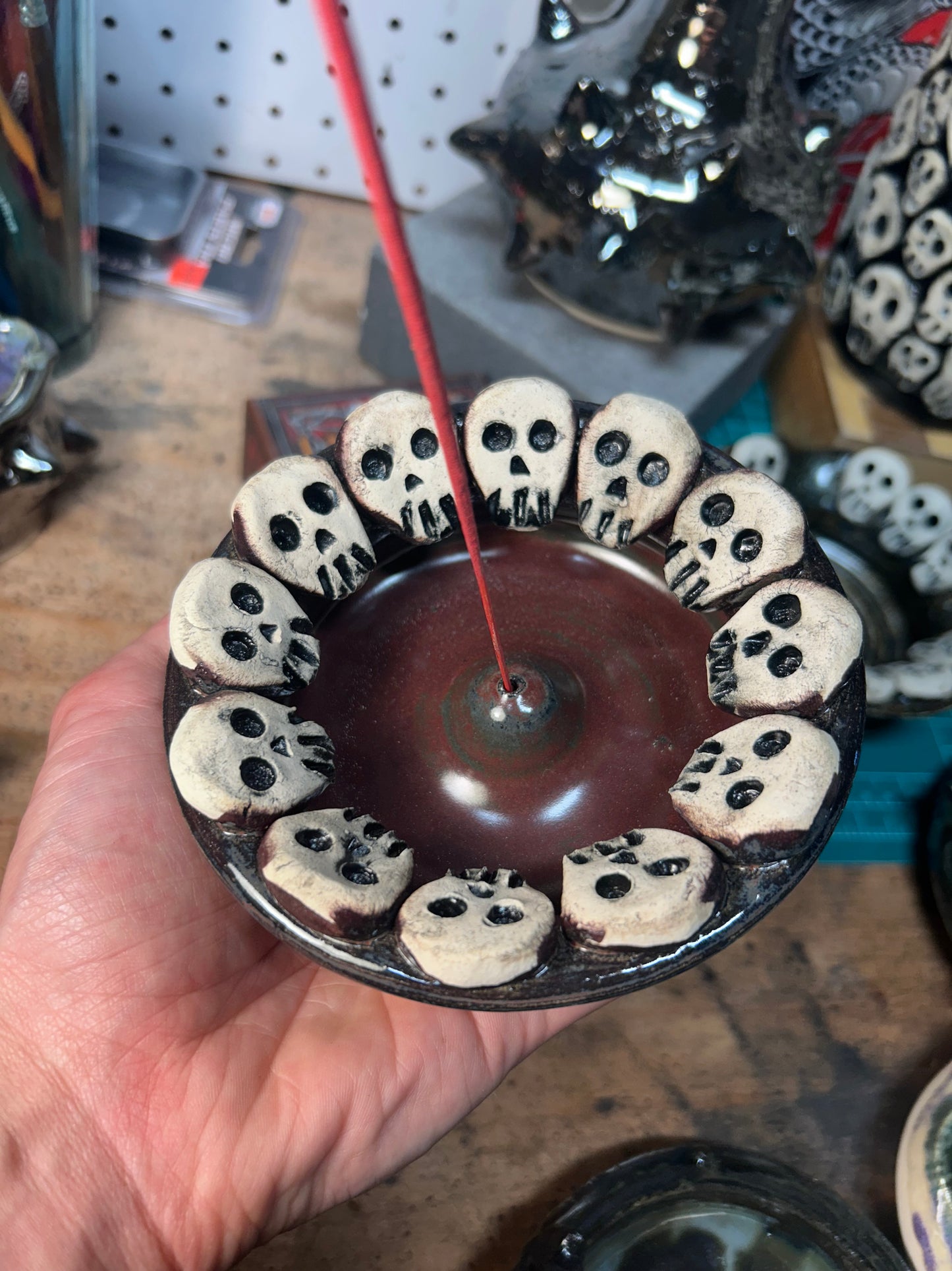 Skull Gala Incense Holder 2