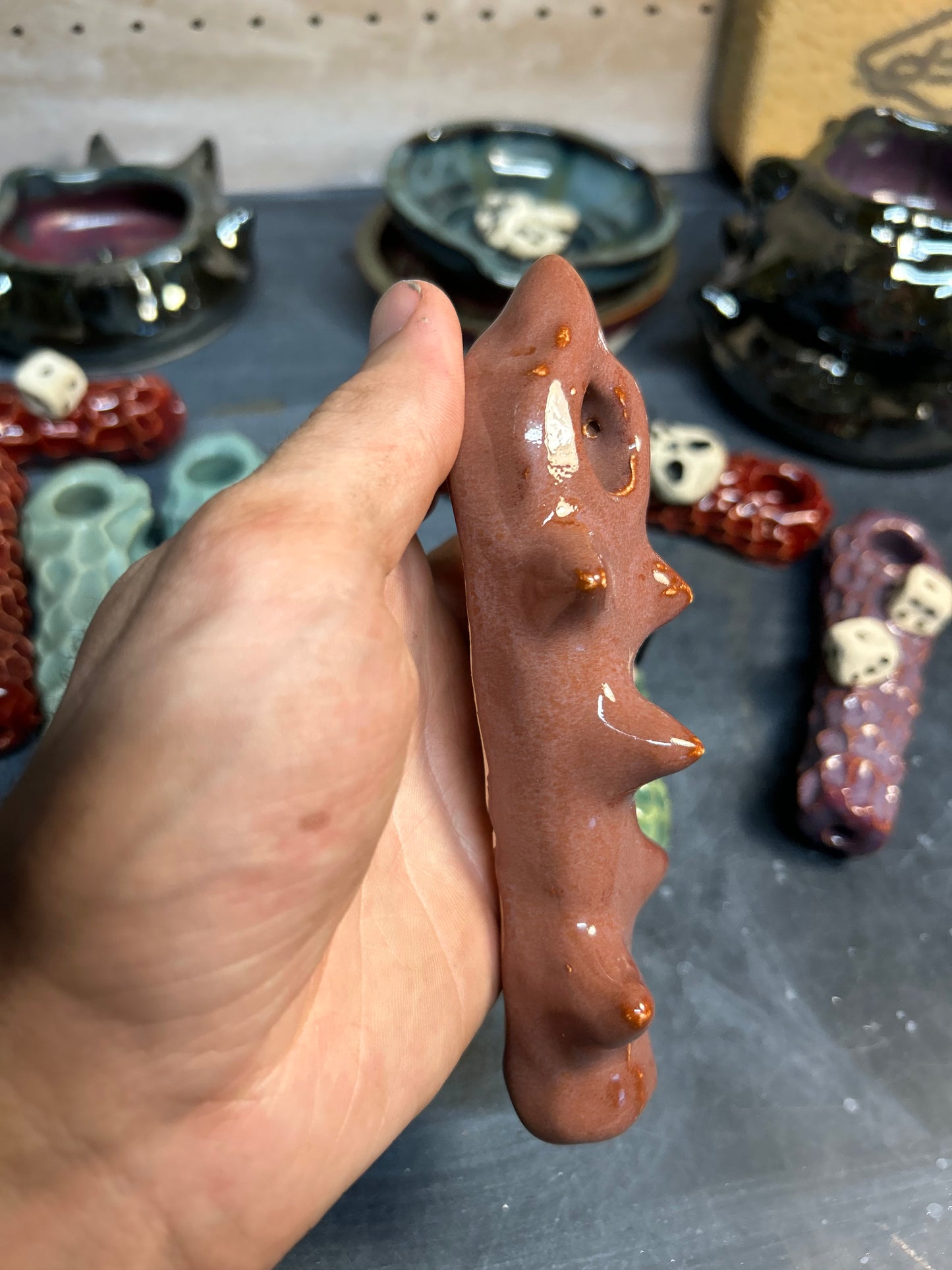 Spiky Peach Pipe