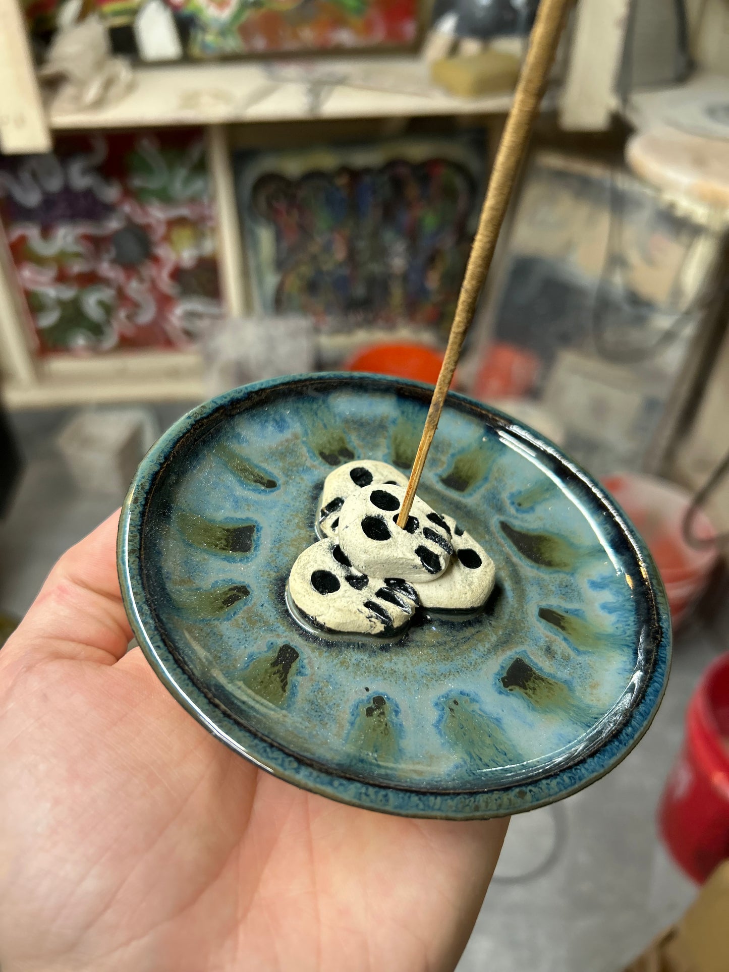 Skullstack Incense Holder