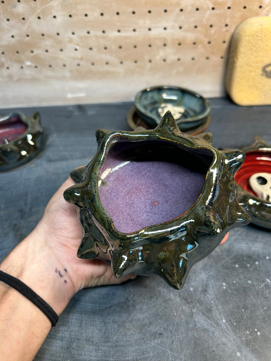 Spiky Purple Ashtray