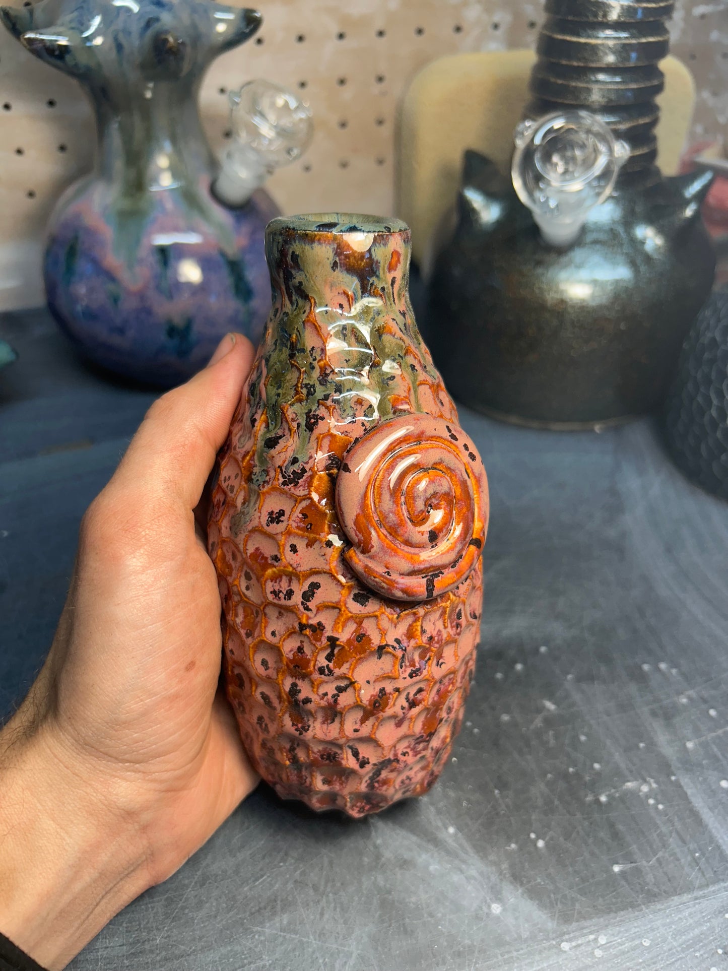 Spiral Plum Bottle