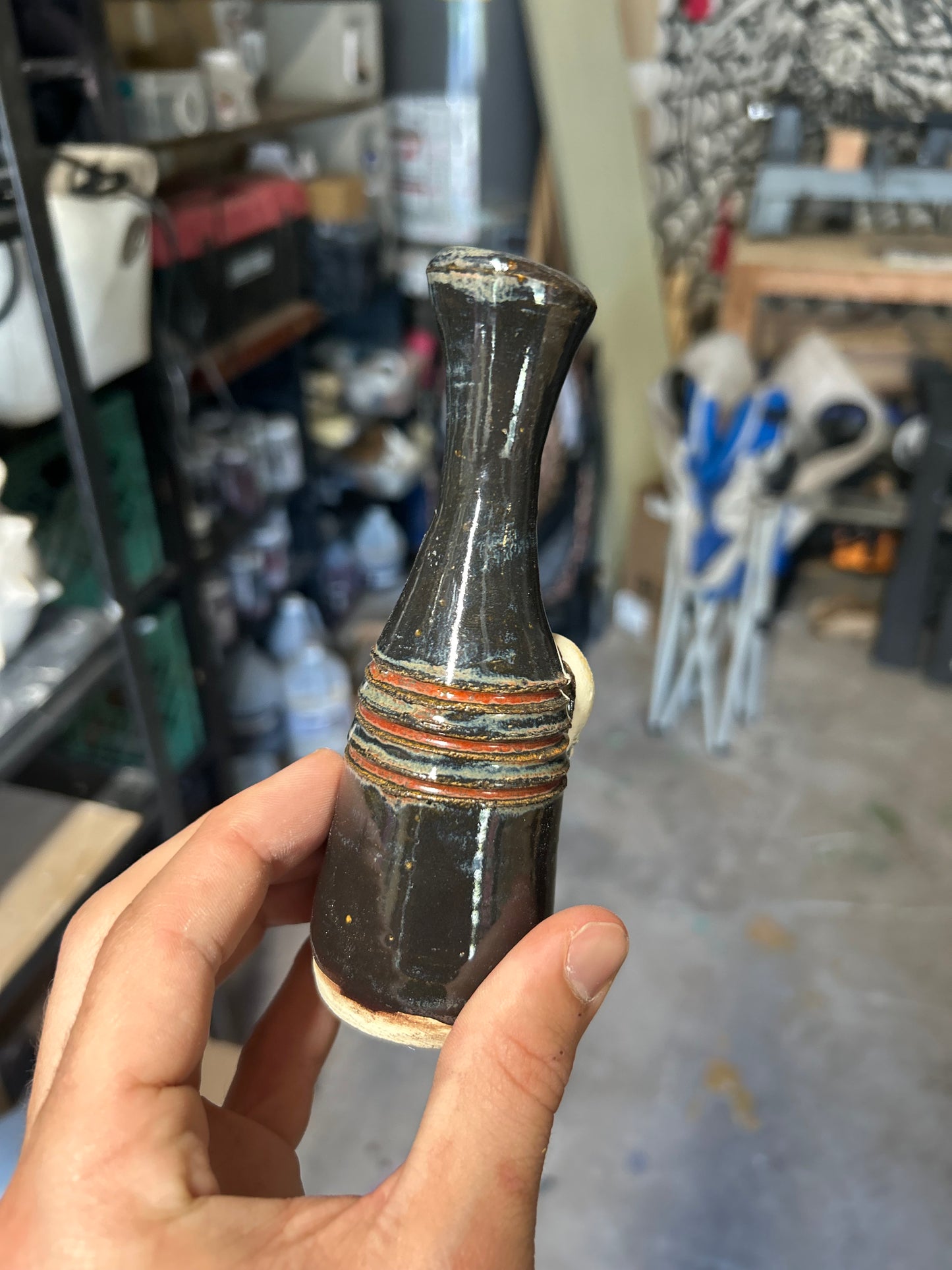 Jasper Skull Vase