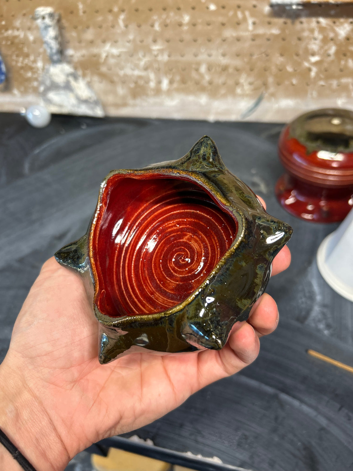 Spiky Chrome Ashtray 2