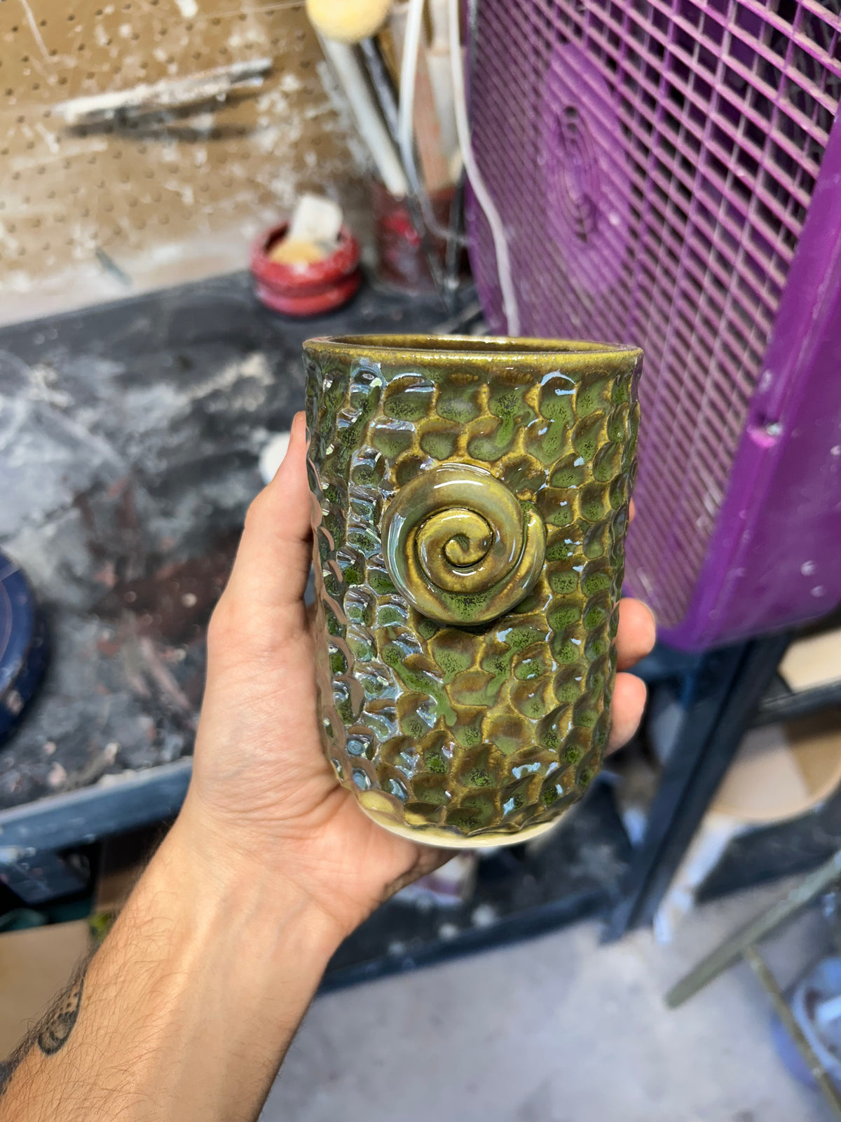 Spiral Tall Glass 1