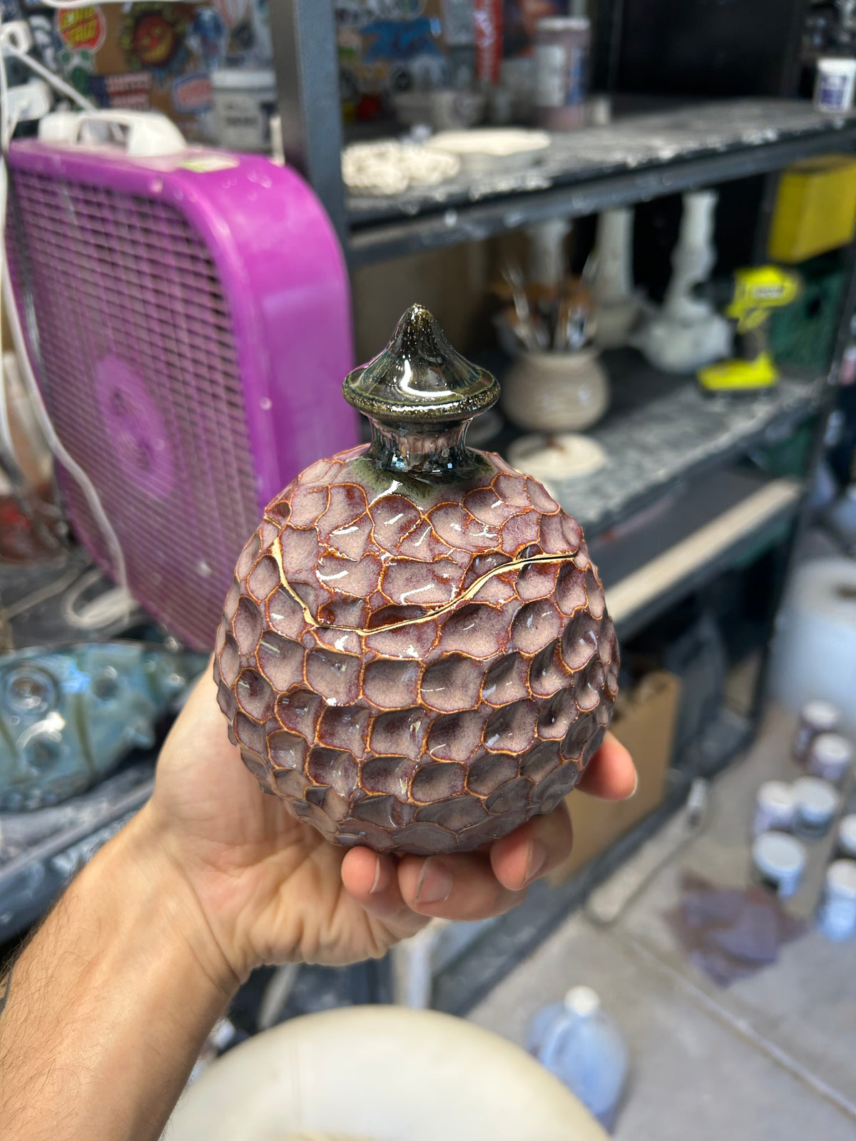 Purple Dragon Egg Jar