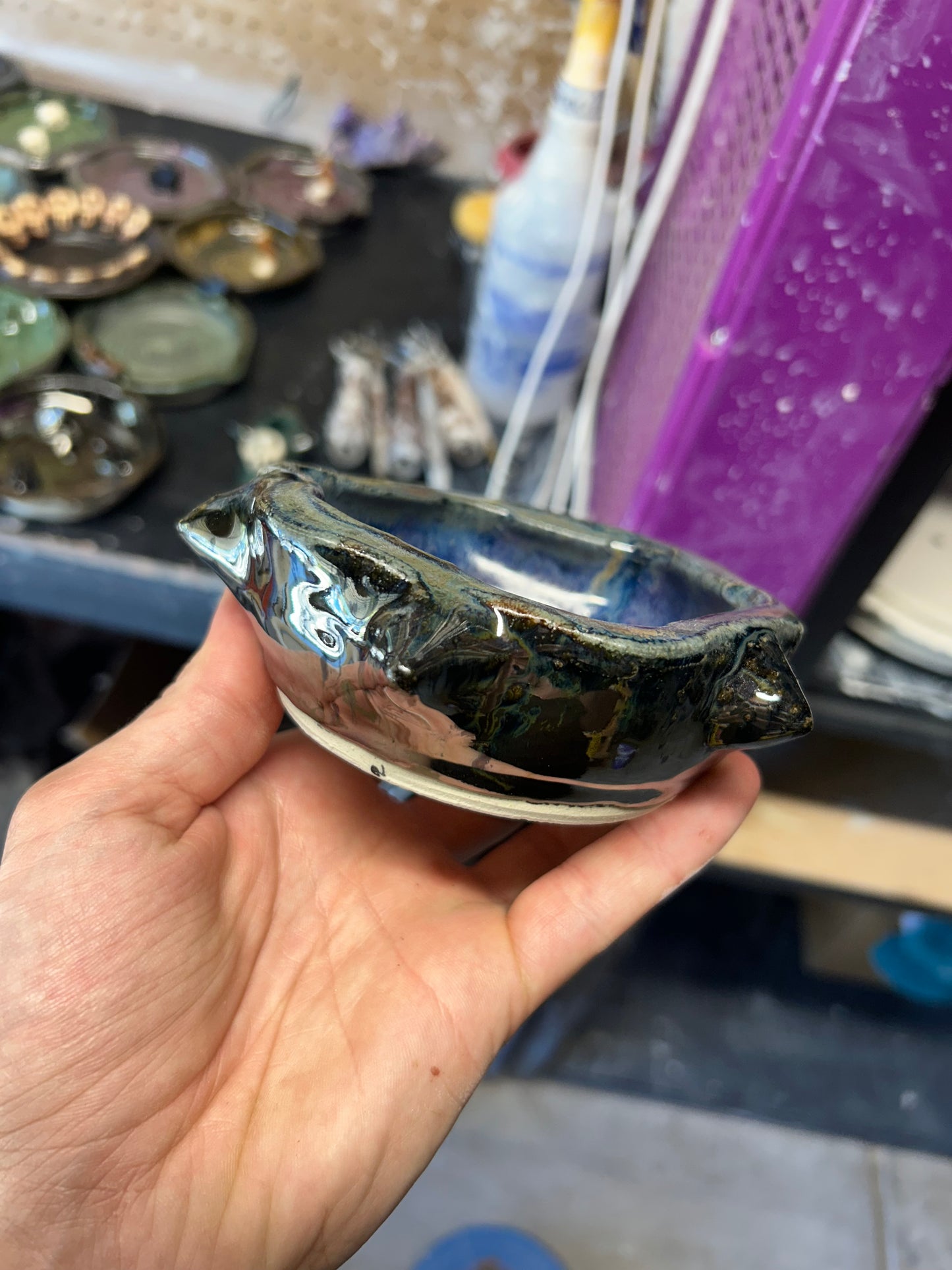 Spiky Skullstack Ashtray 2