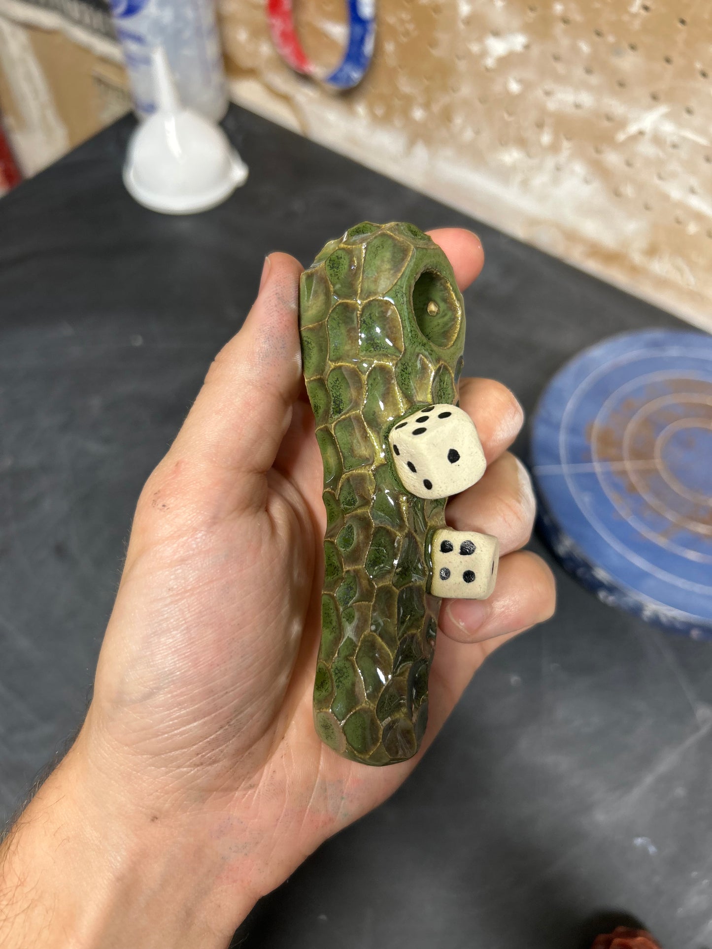 Green Dice Pipe