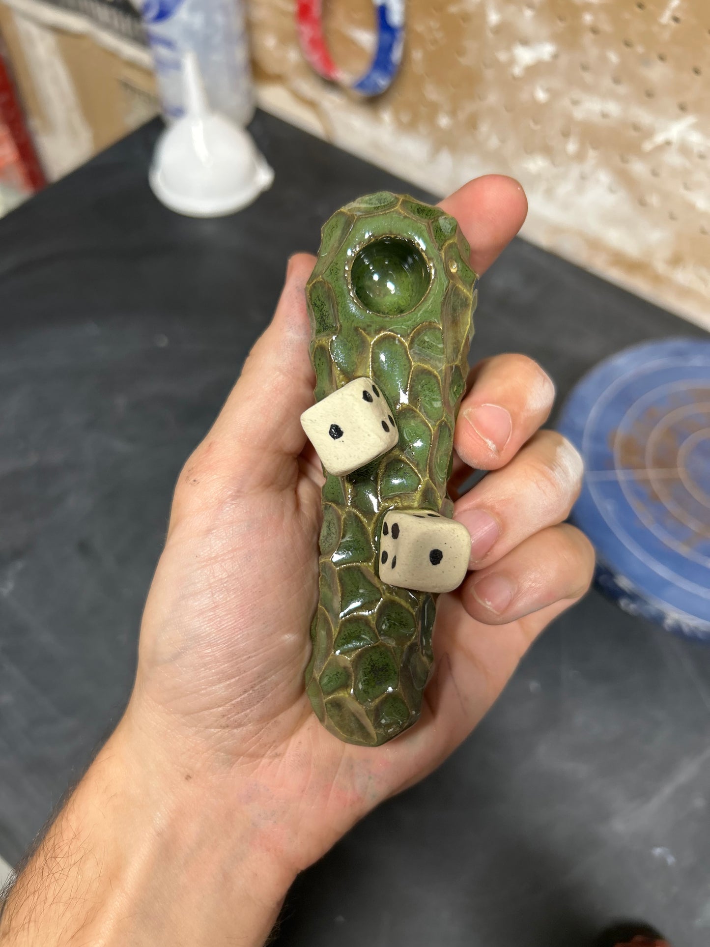 Green Dice Pipe