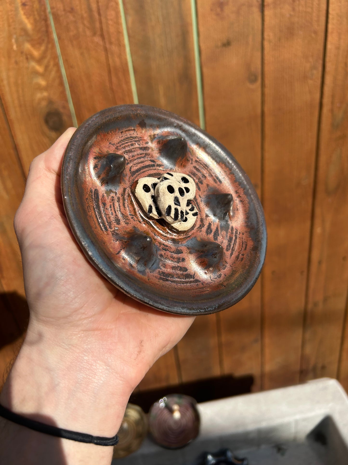 Copper Skullstack Ashtray