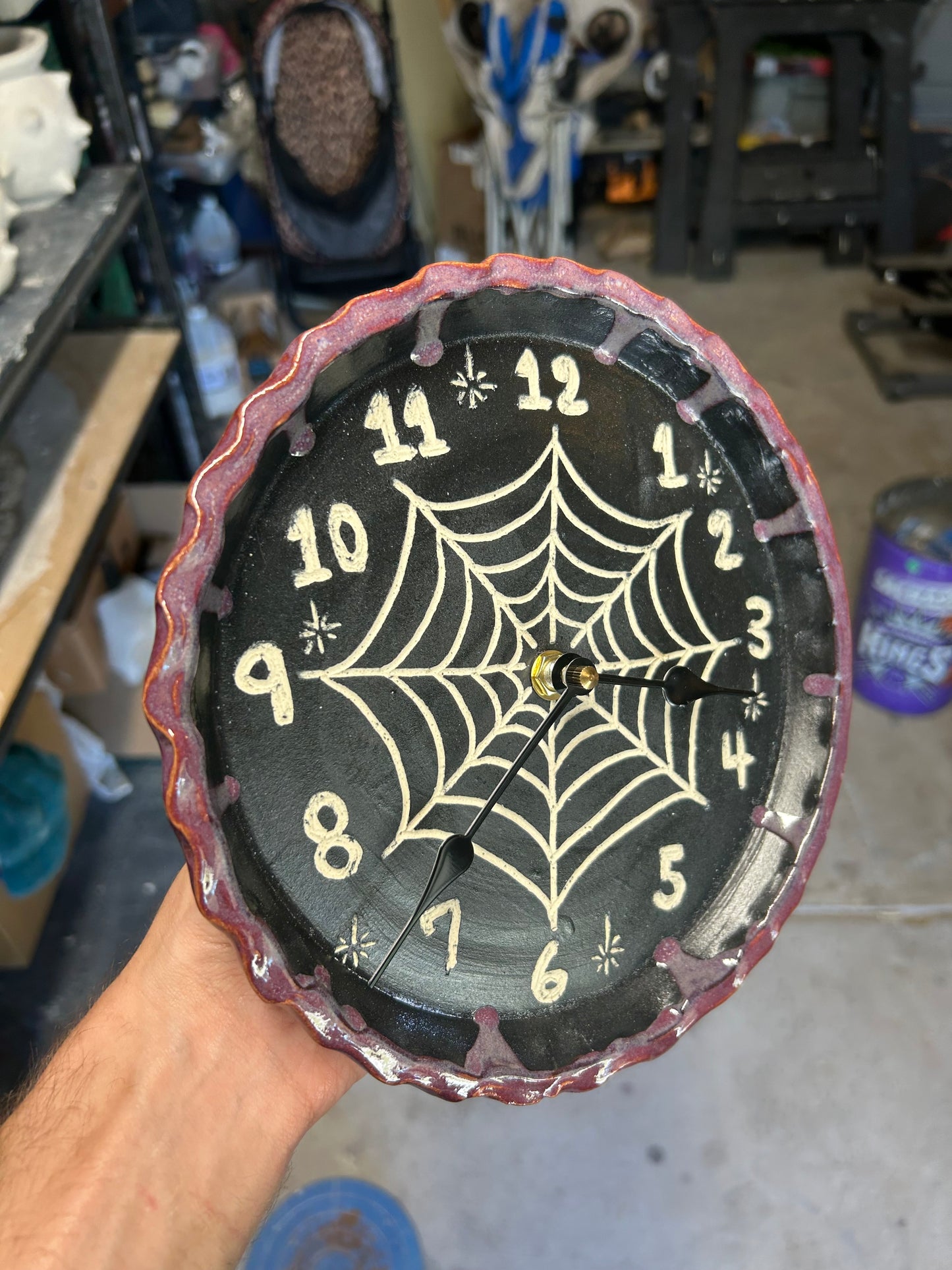 Spiderweb Clock