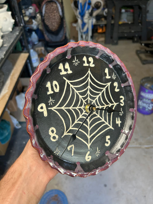 Spiderweb Clock