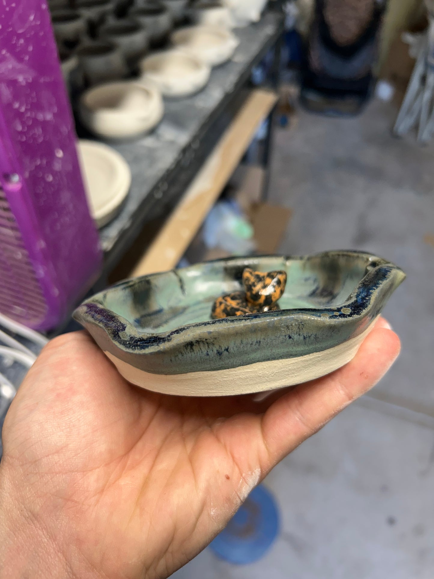 Tortie Ashtray