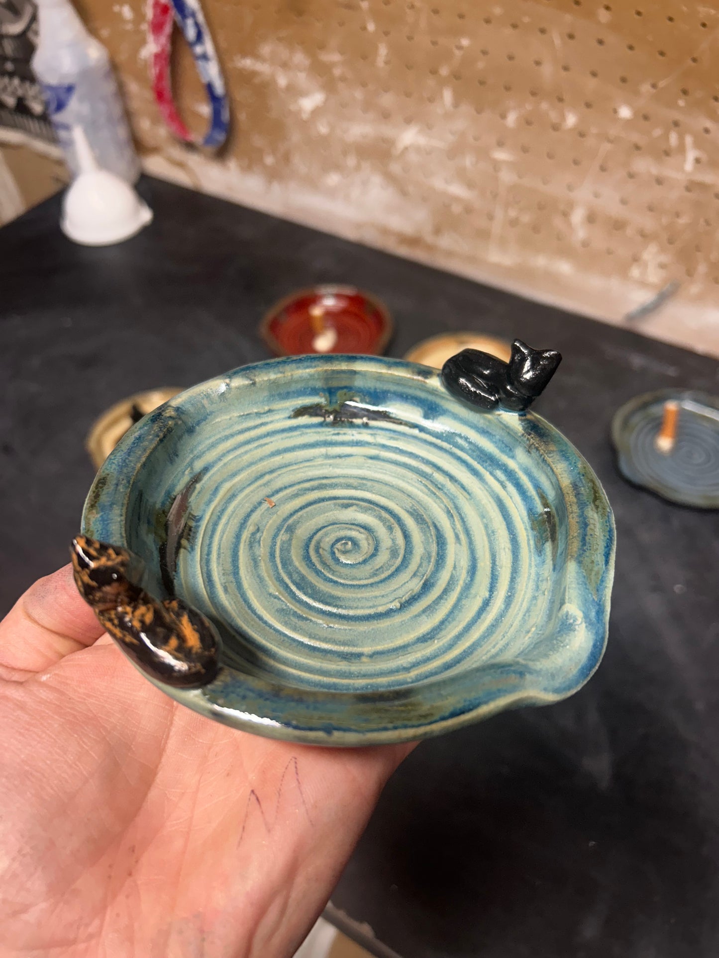 Double Cat Ashtray
