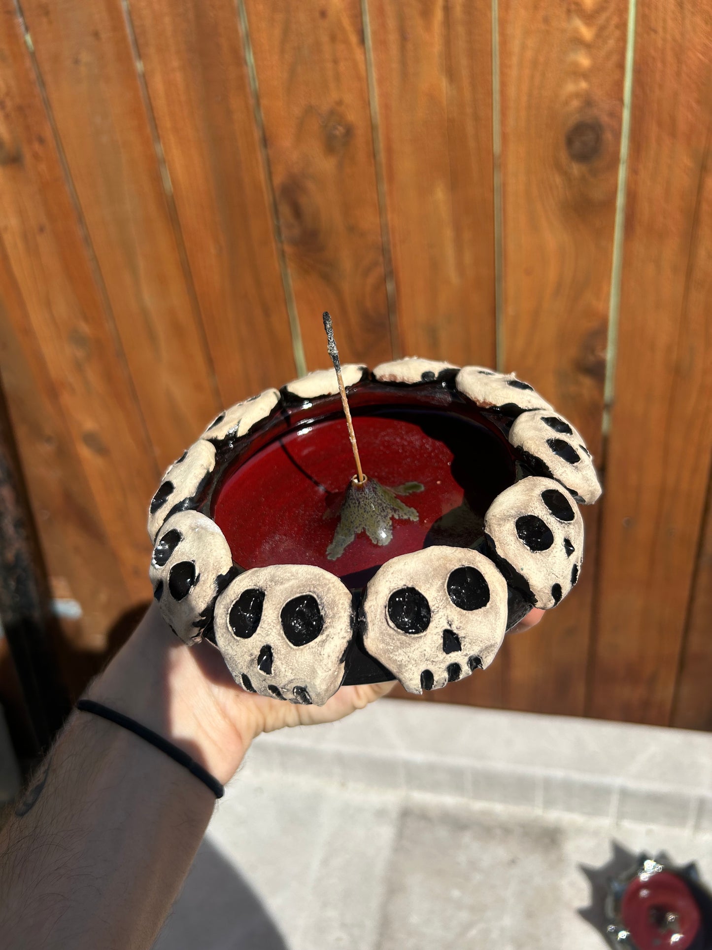Skull Gala Incense Holder 2