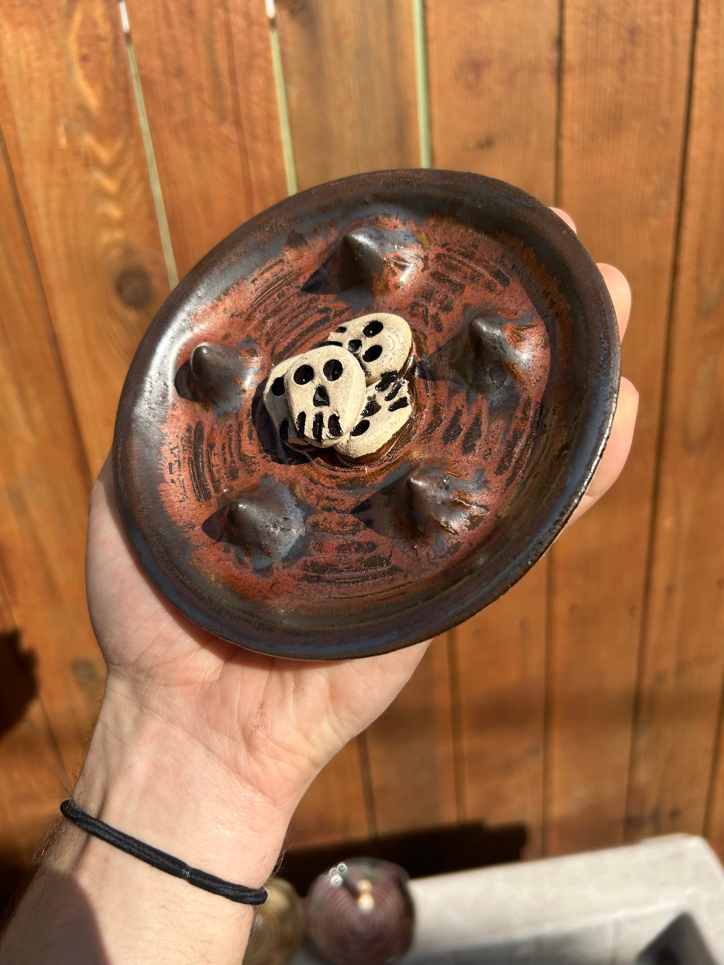 Copper Skullstack Ashtray
