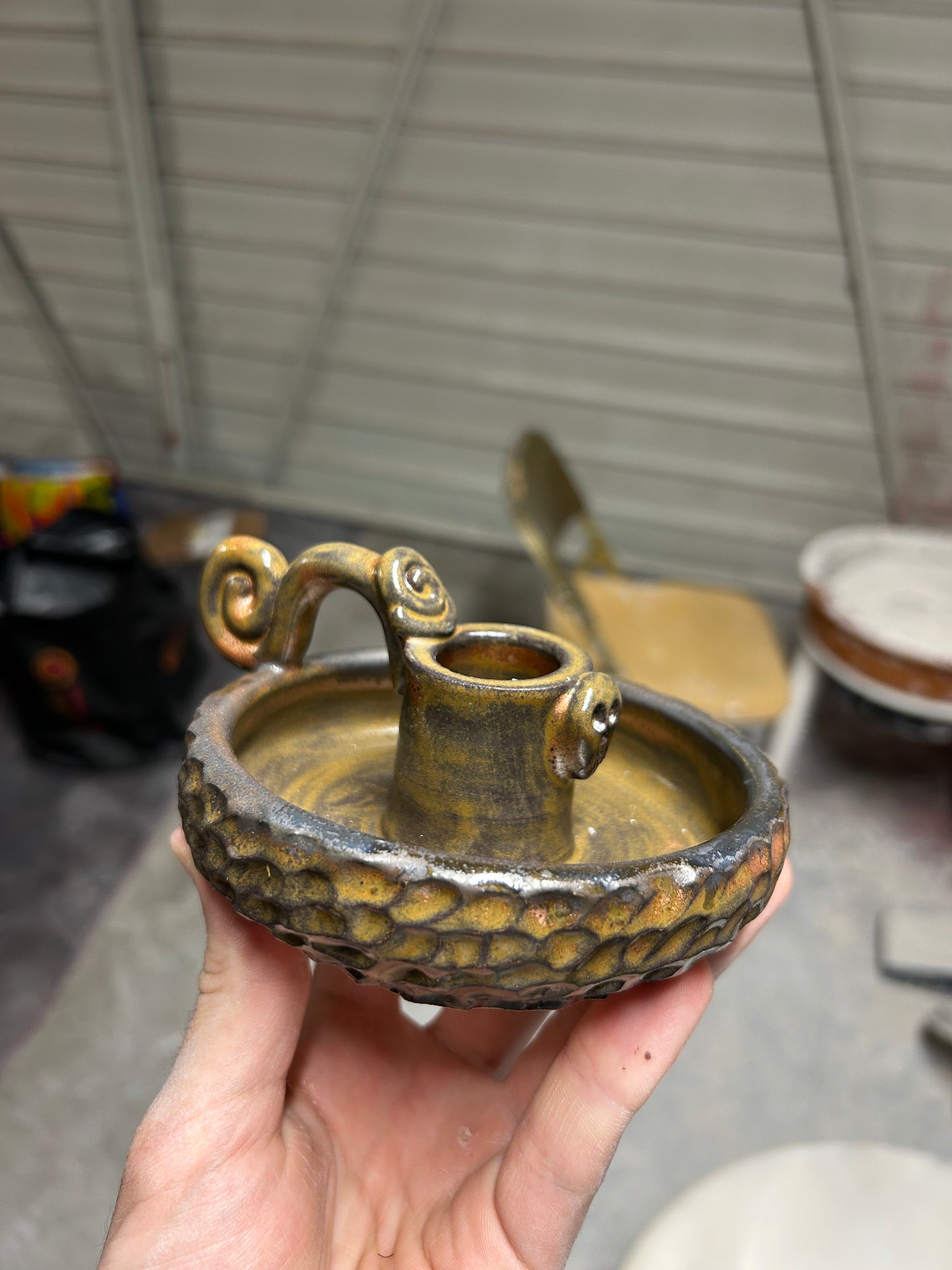 Copper Candleholder