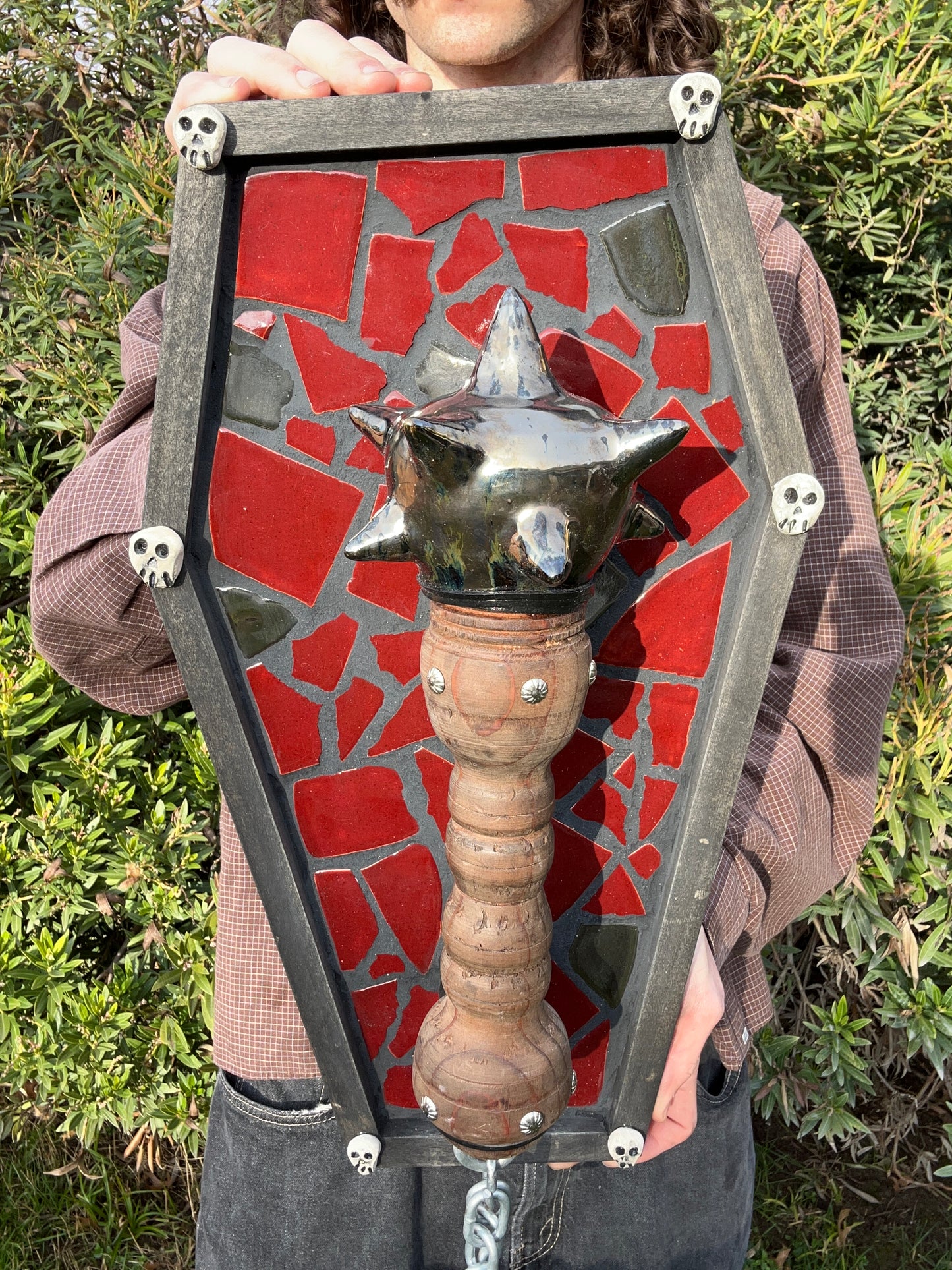 Mosaic Coffin Mounted Mace