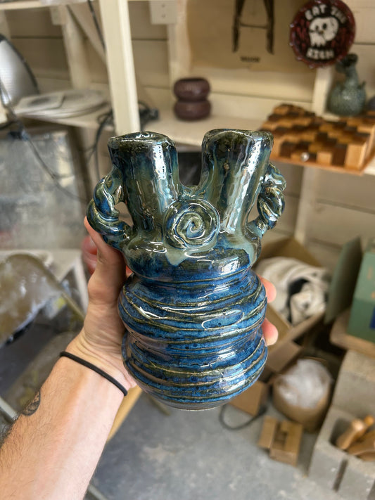 Double Spout Vessel of Spirals