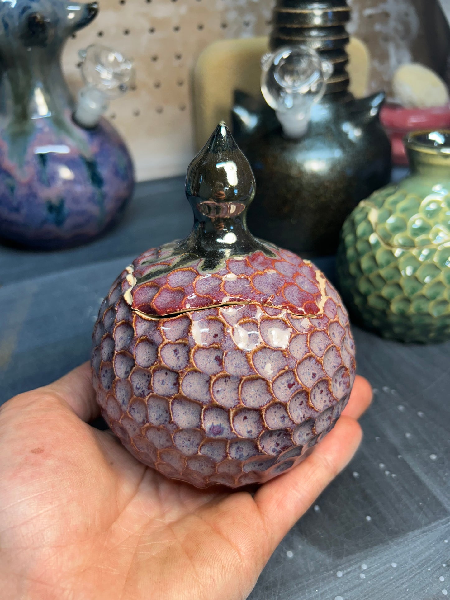Purple Dragon Egg Jar