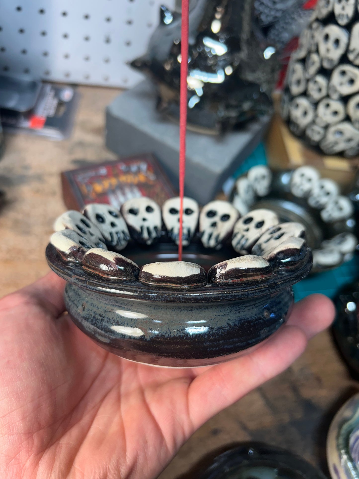 Skull Gala Incense Holder 2