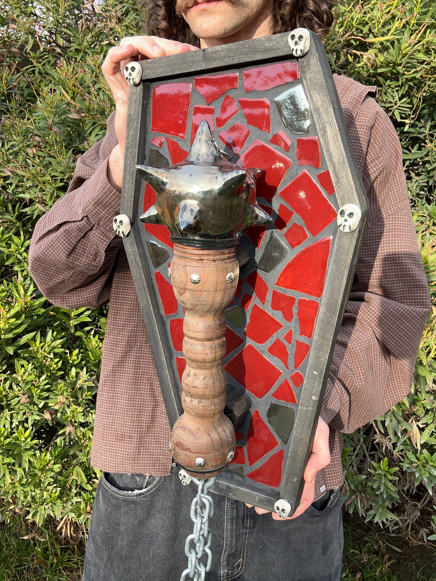 Mosaic Coffin Mounted Mace
