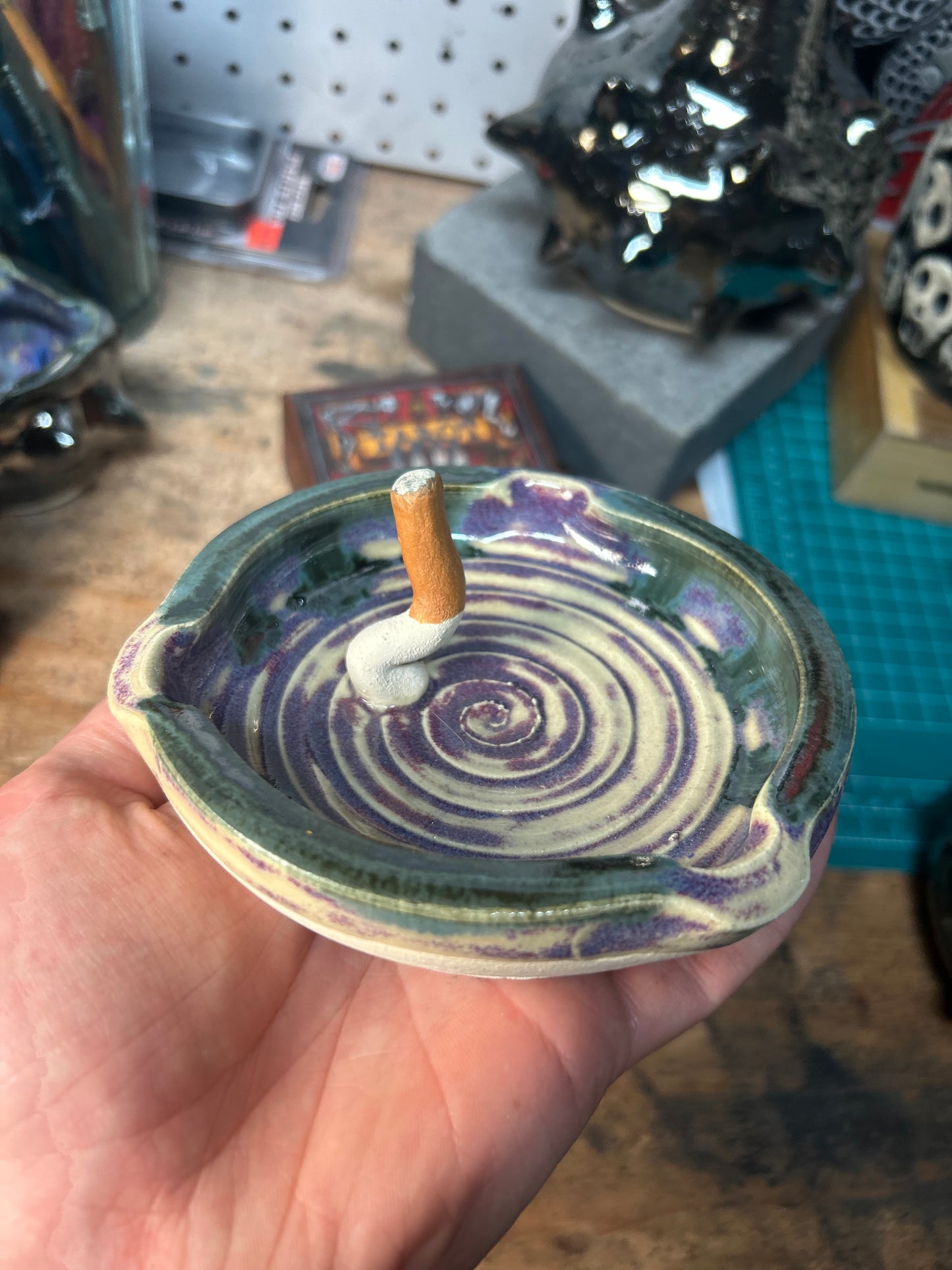Purple Cig Ashtray