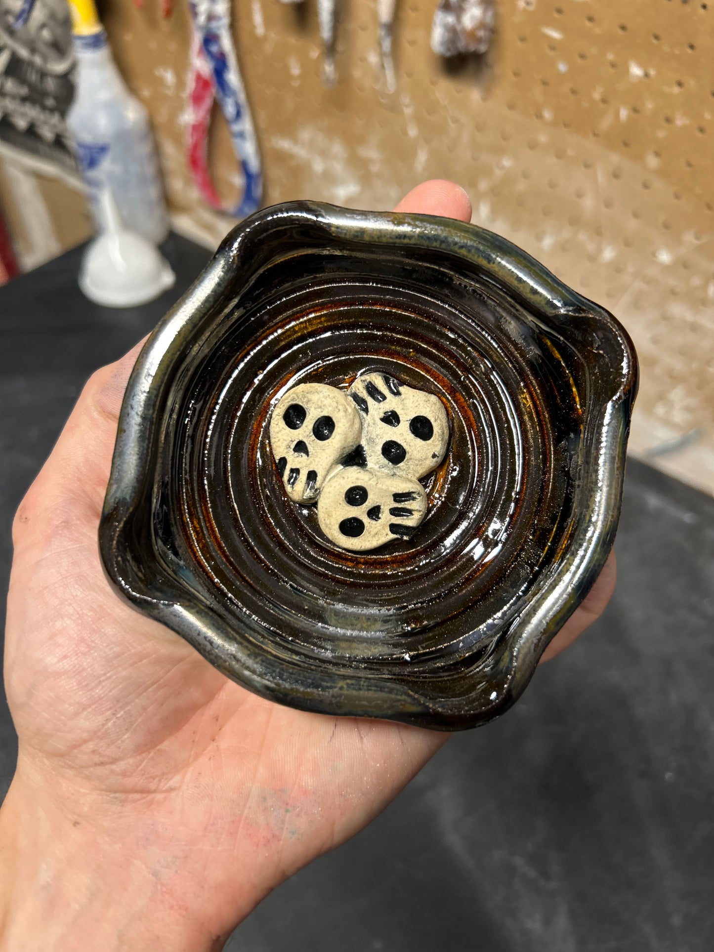 Midnight Skullstack Ashtray