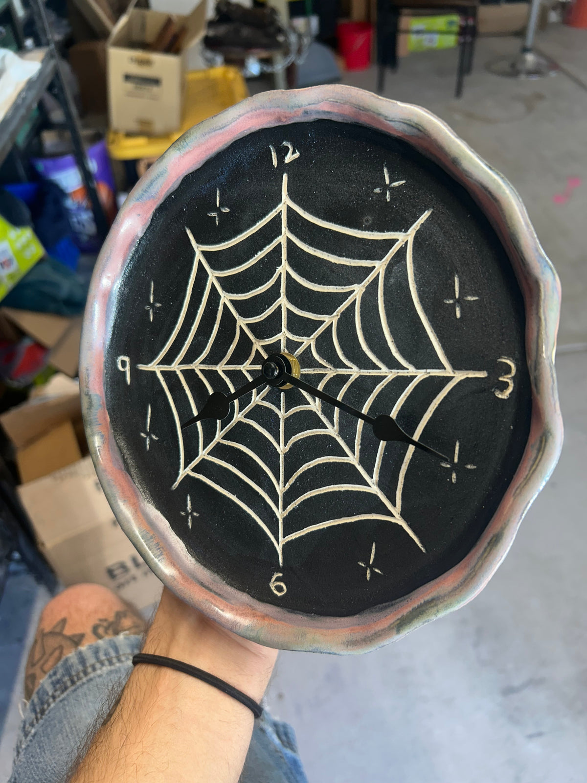 Spiderweb Clock