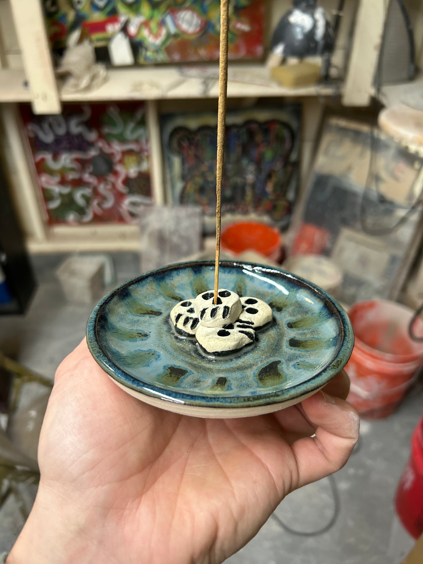 Skullstack Incense Holder