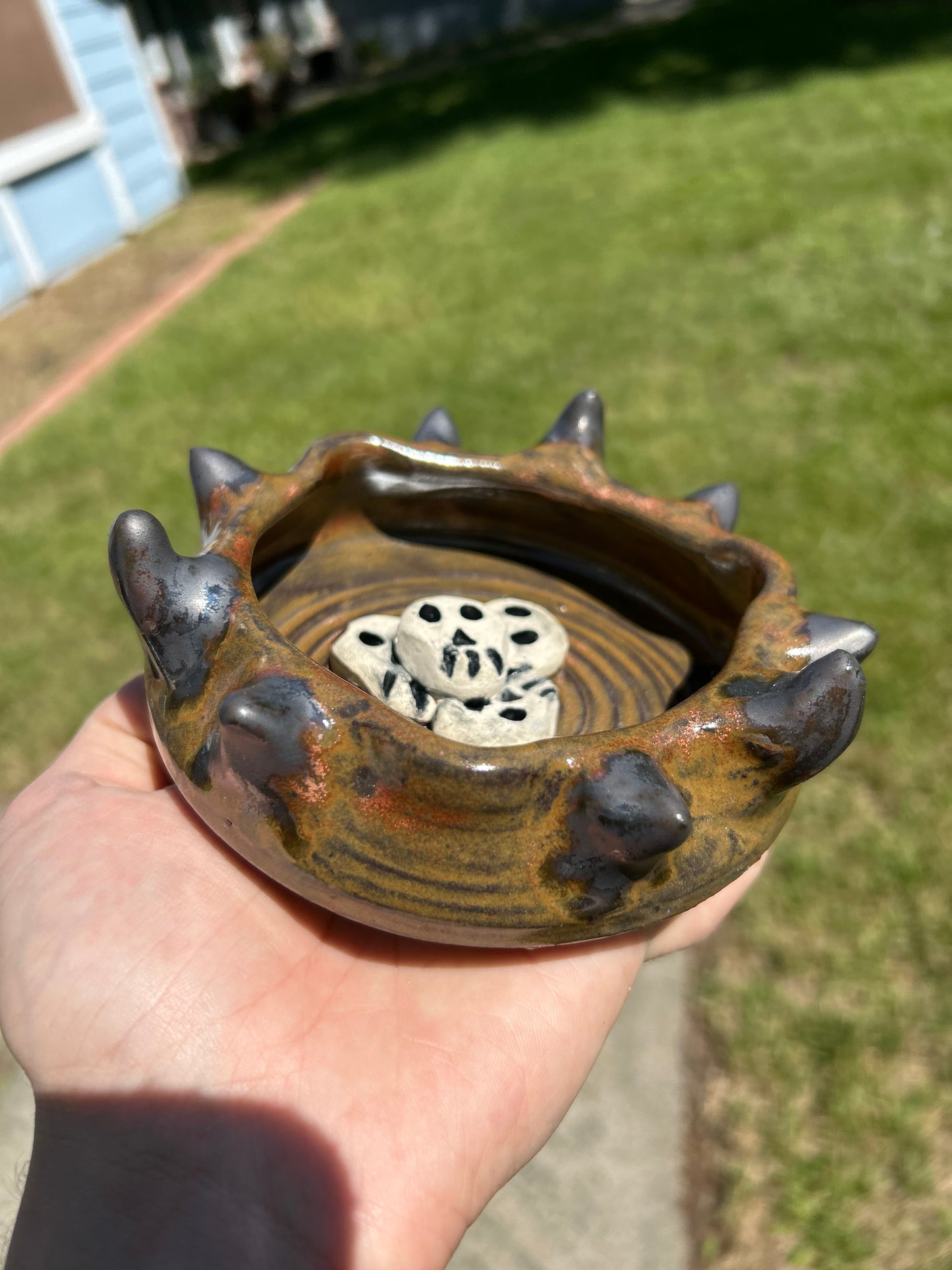 Copper Skull Stack Ashtray