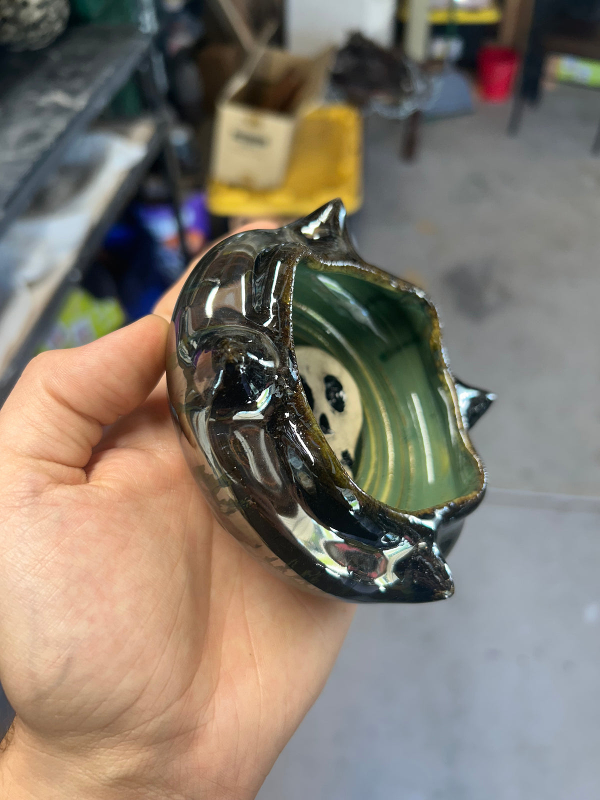 Spiky Skull Ashtray