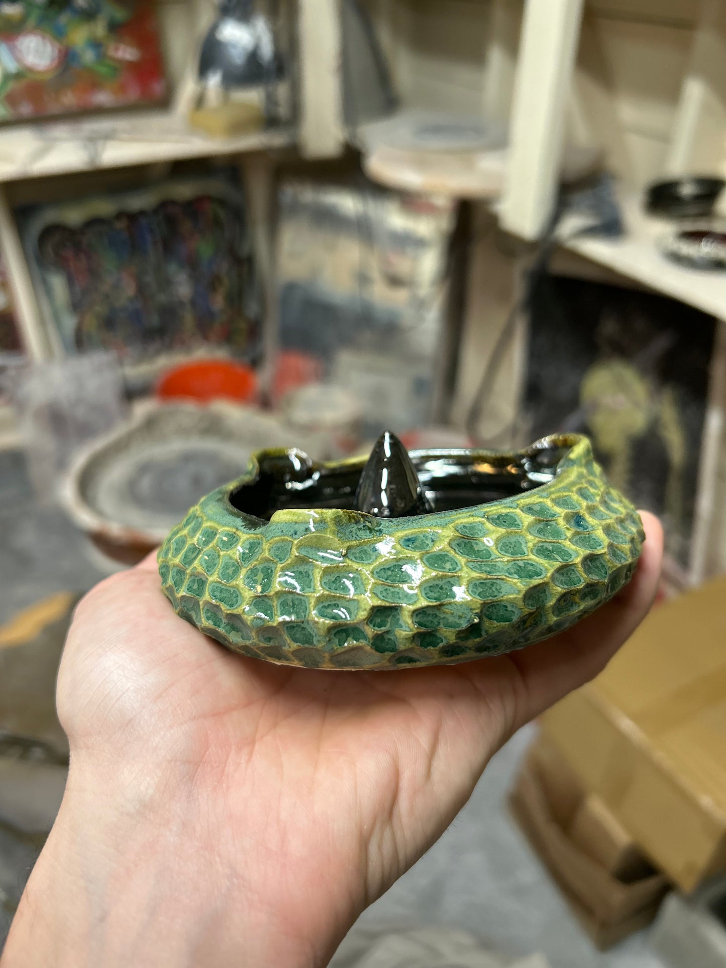 Scaled Spike Ashtray