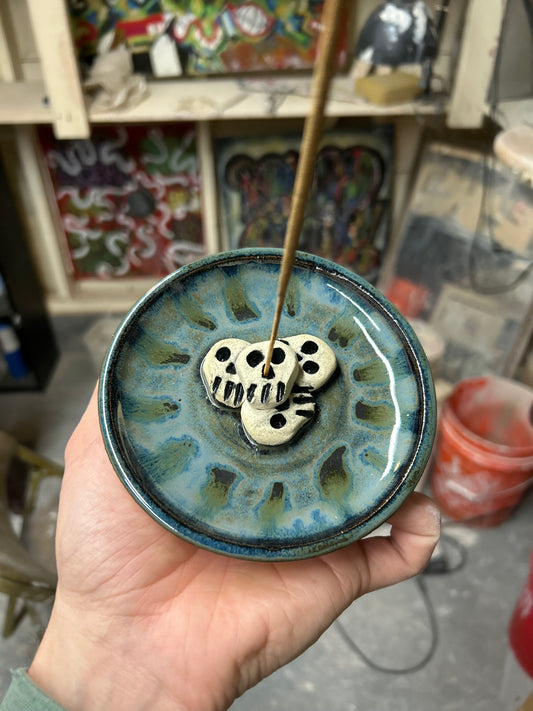 Skullstack Incense Holder