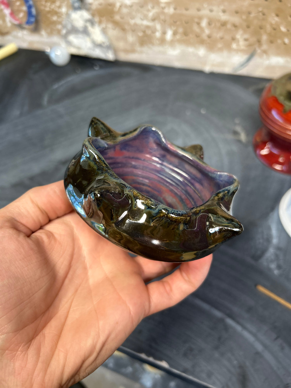 Spiky Chrome Ashtray 1