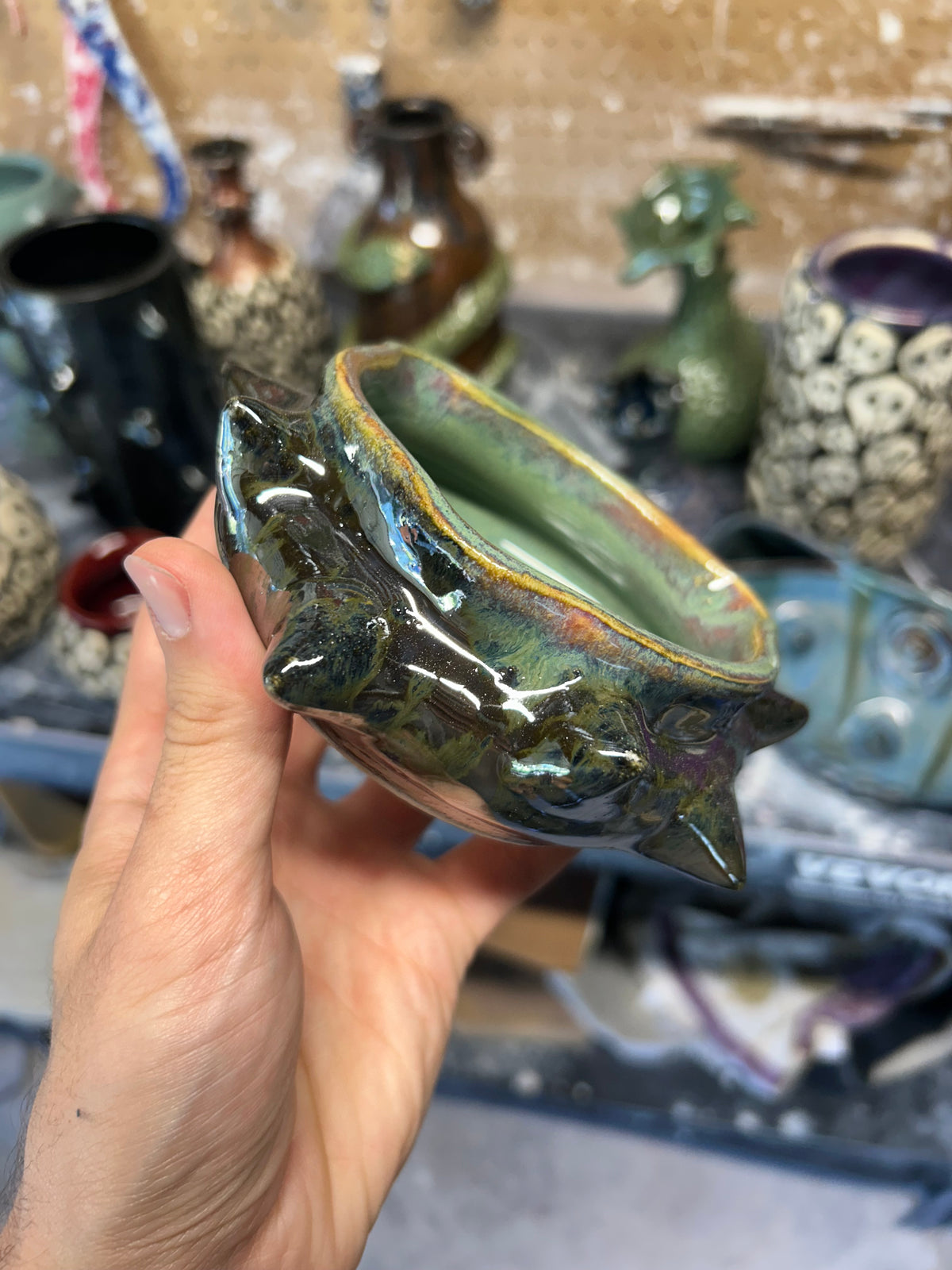 Spiky Opal Ashtray
