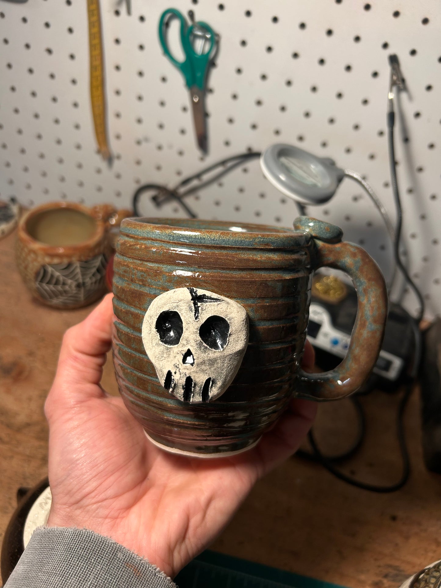 Mossy Skull Mug