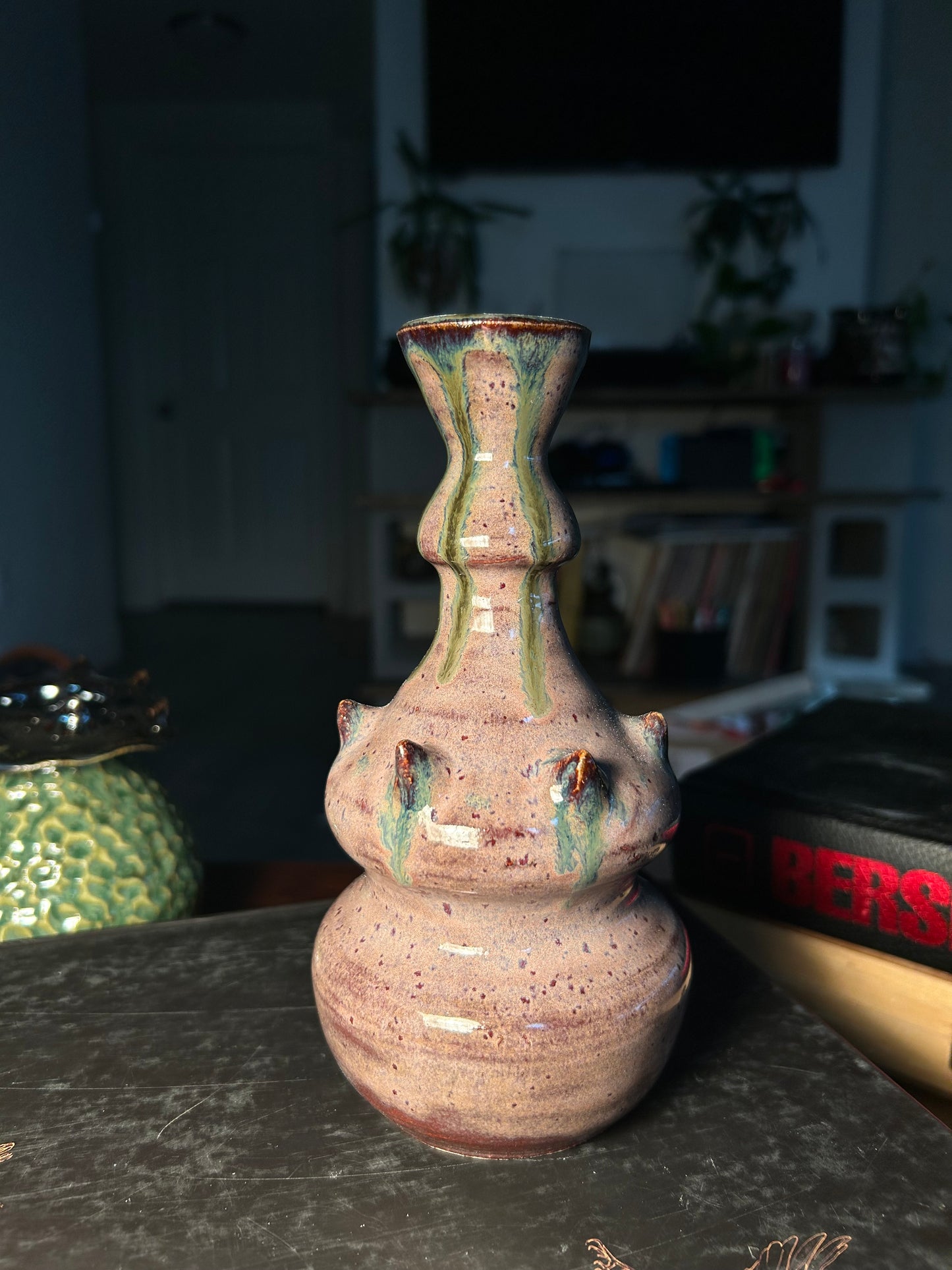 Purple Bottle Vase