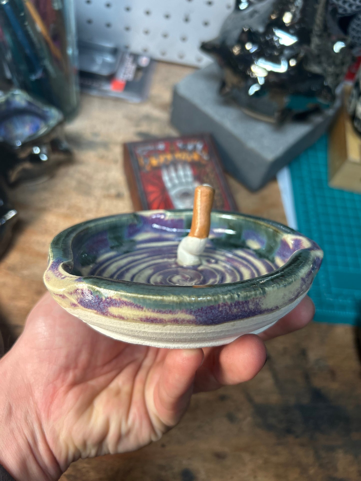 Purple Cig Ashtray