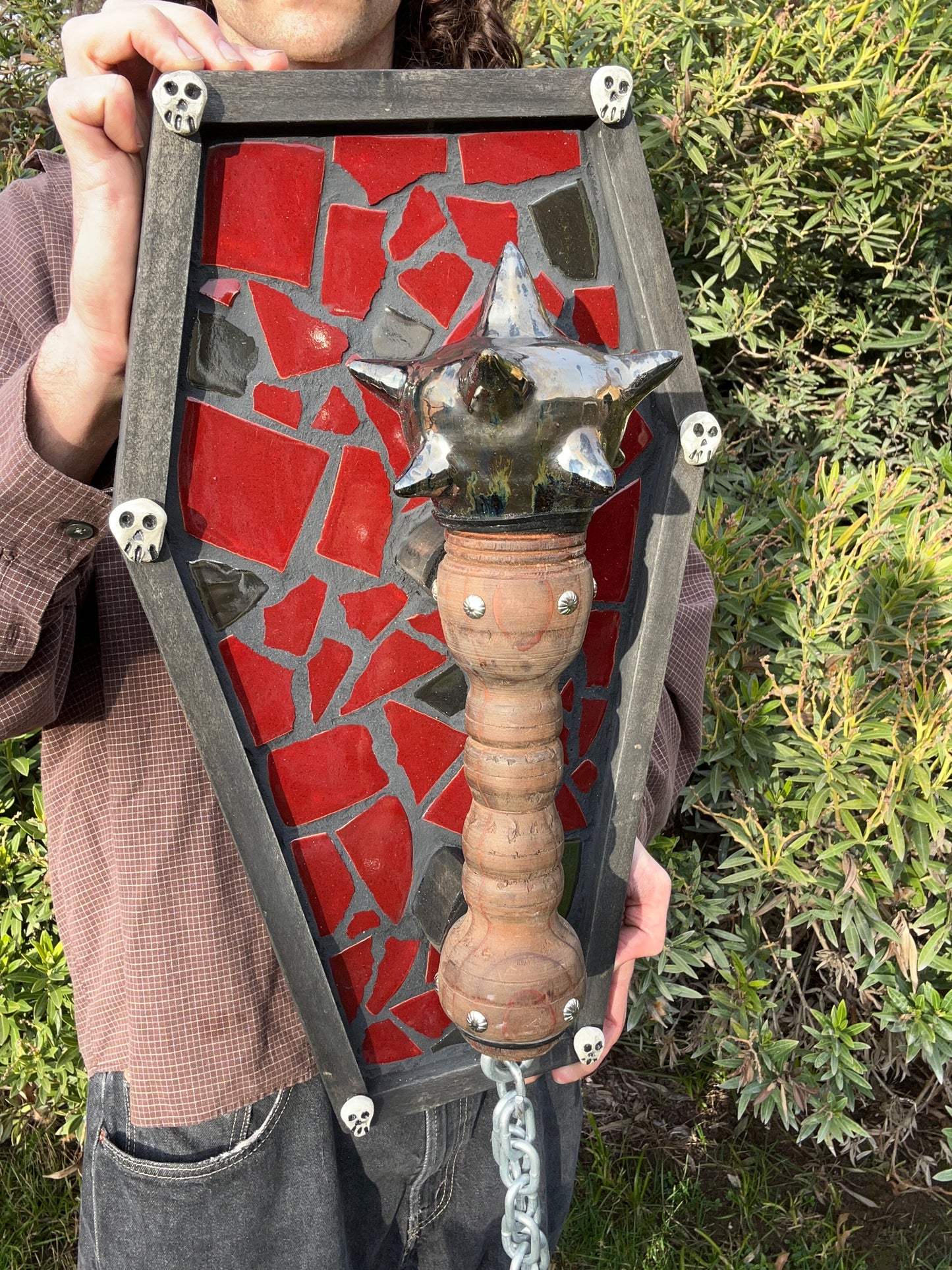 Mosaic Coffin Mounted Mace