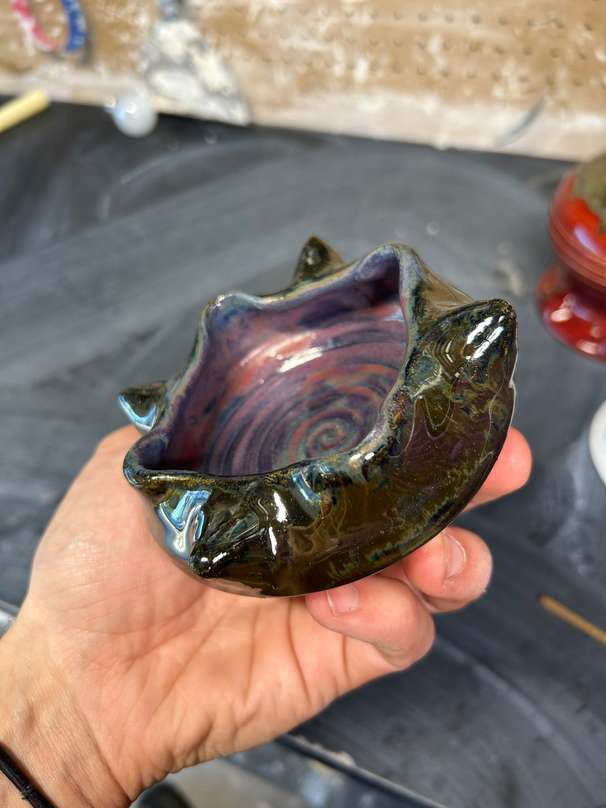 Spiky Chrome Ashtray 1